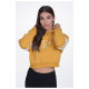 Target Γυναικείο φούτερ Cropped Hoodie Fleece "Ambition"